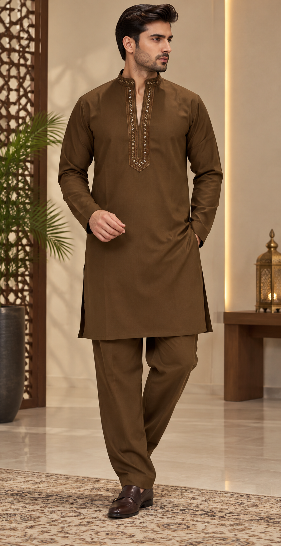 V neck suttle kurta