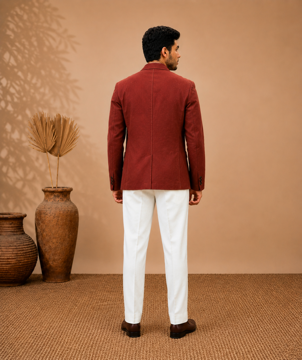 Rust Luxe Tailored Blazer