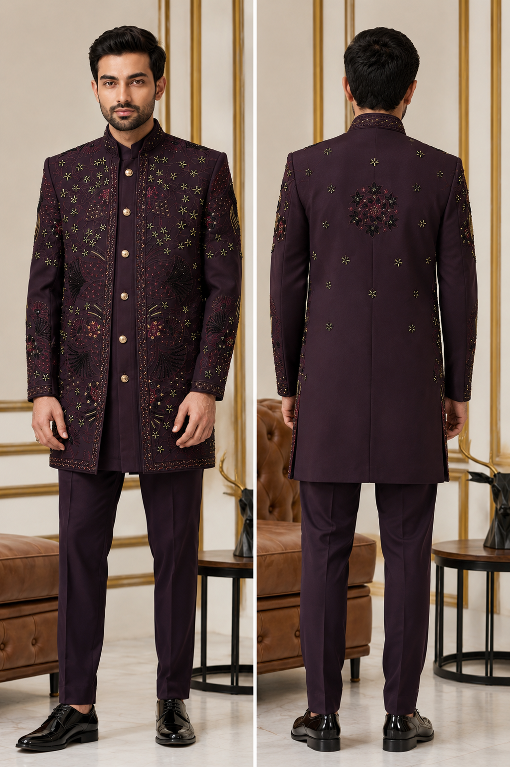Embroidery indowestern